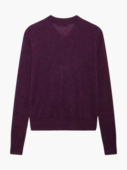 Minna | Strickjacke mit Krawattenausschnitt und Taschen