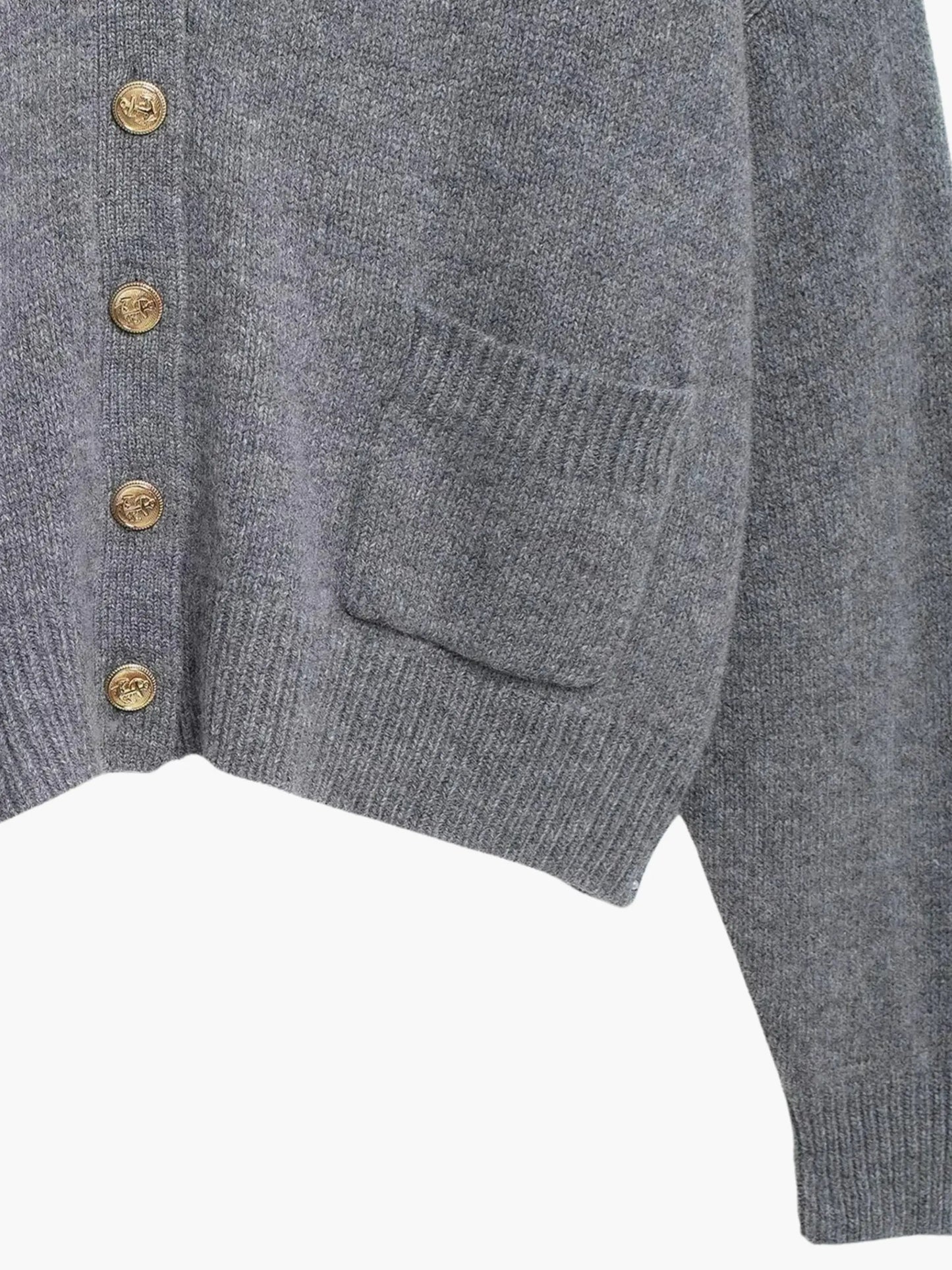 Leona | Strickjacke mit V-Ausschnitt