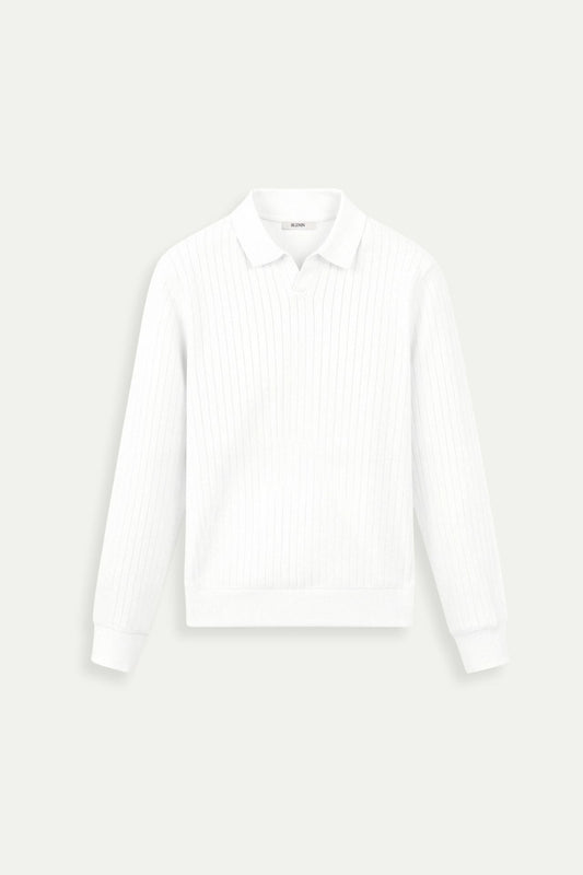 Minimalistisches Strick-Poloshirt | Eleganz & Komfort in Perfektion