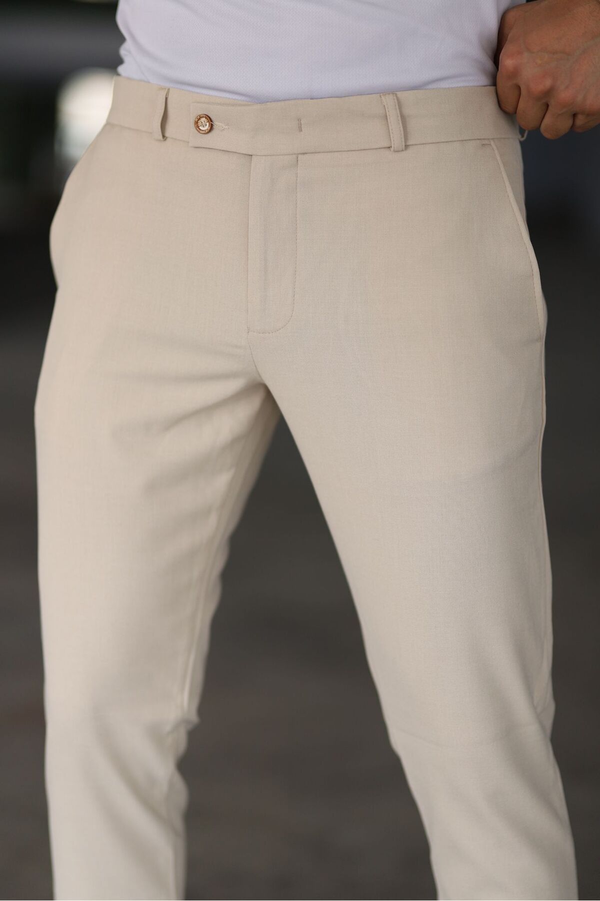 Werner | Chinos Slim Fit Beige Hose