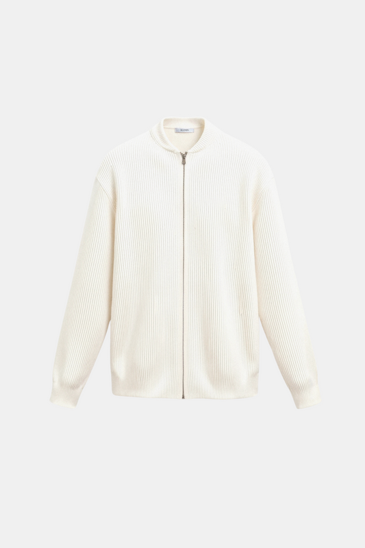 Elegante Minimalistische Strickjacke mit Reißverschluss | Stil & Komfort vereint