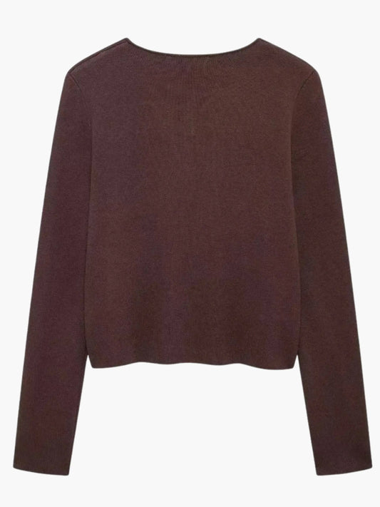 Martina | Doppelreihiger Strick-Cardigan