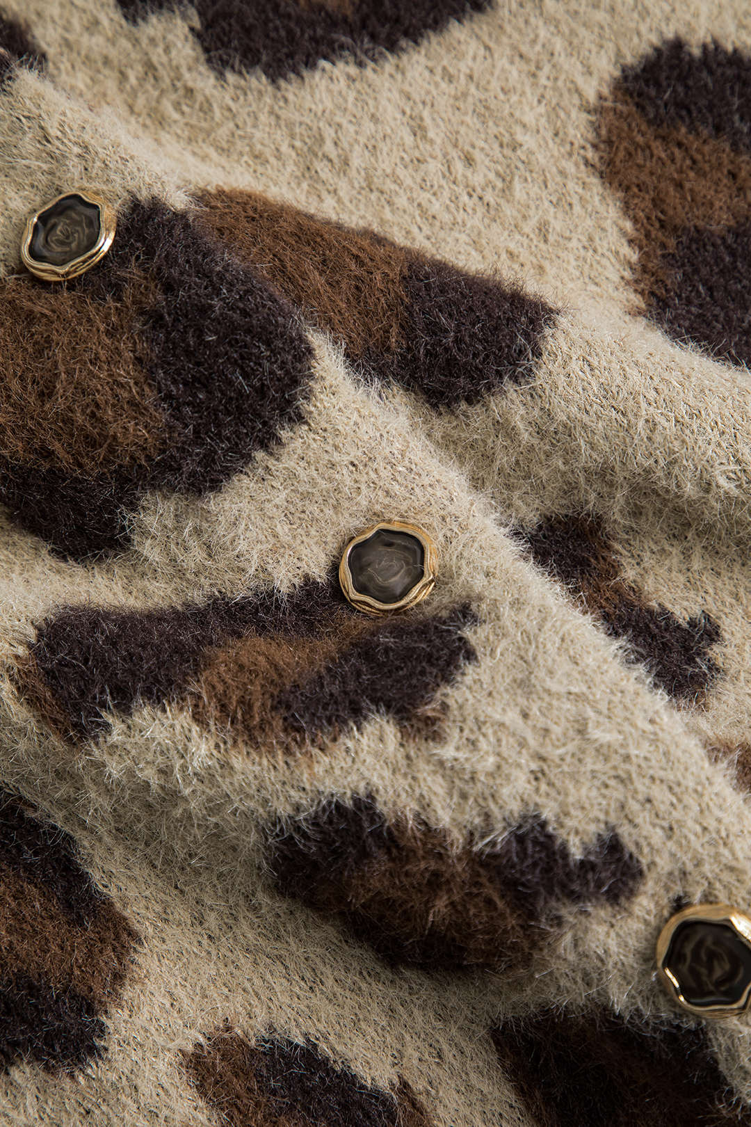 Leona | Weicher Strick-Cardigan mit Leopardenmuster – Trendy & Bequem