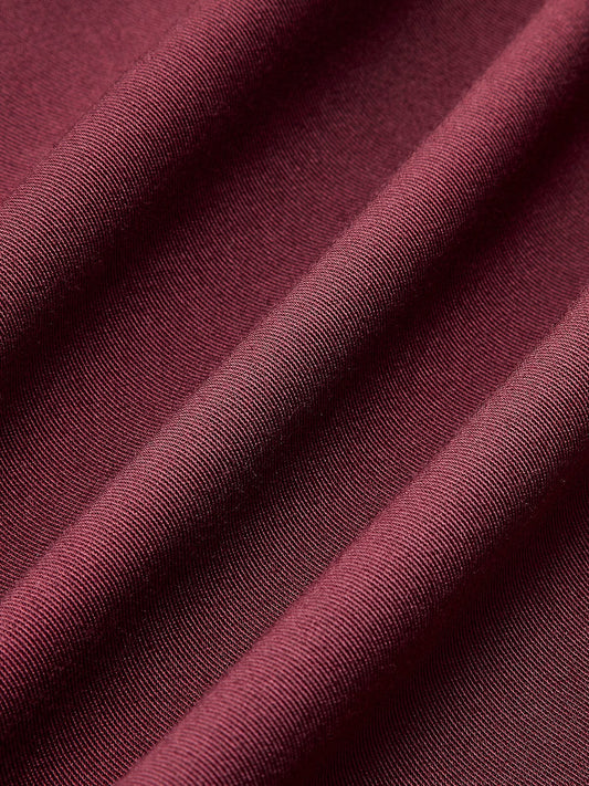 Elena | Minimalistische Jacke in Burgunderrot – Eleganz trifft Vielseitigkeit