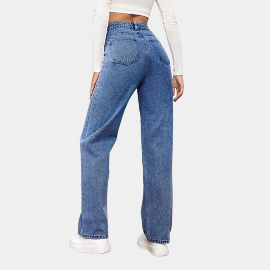Emma | High-Waist Straight-Leg Jeans