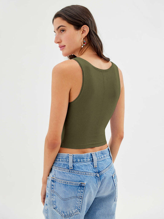 Ines | Trendiges Geripptes Tank-Top für Damen