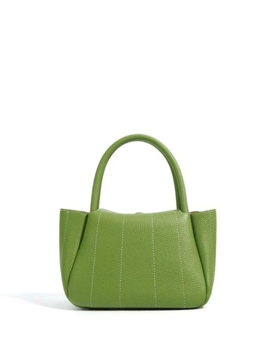 Beatrix | Stilvolle grüne Leder-Tasche mit minimalistischem Design