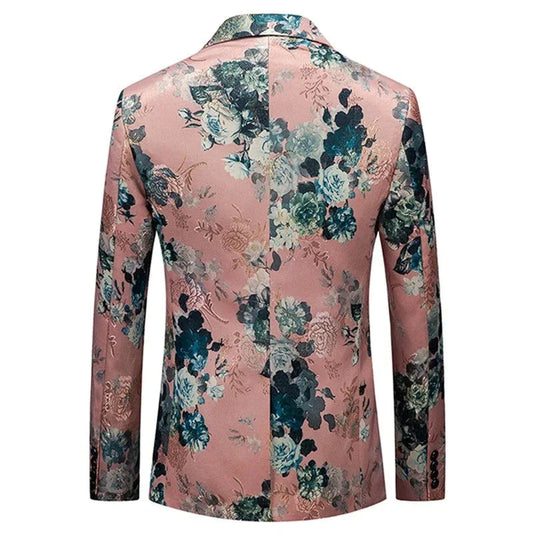 Mace | Eleganter Blumen-Blazer für Herren – Der perfekte Statement-Look