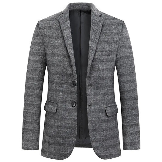 Ryan | Eleganter Herrenblazer in Grau und Khaki – Stilvoll und Vielseitig