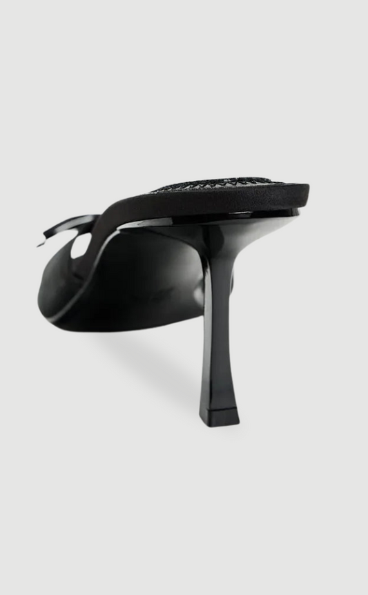 Sabine | Mittelhohe schwarze Absätze