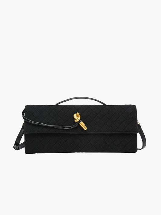 Finja | Geflochtene Clutch aus Kunstleder