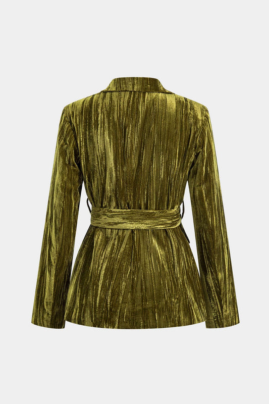 Amelie | Samtjacke mit Bindegürte