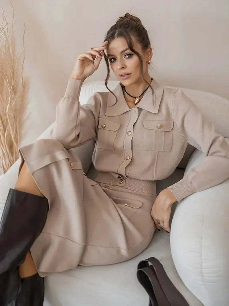 Candace | Elegantes Blazer & Rock Set - Für die selbstbewusste Professional