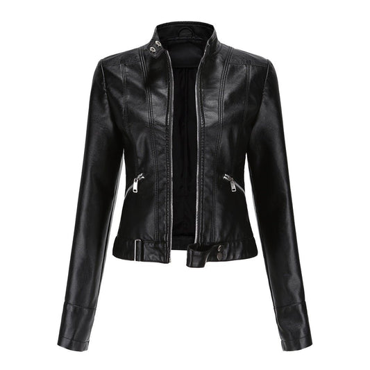 Elegante Damen Bikerjacke mit tailliertem Schnitt und modernem Design