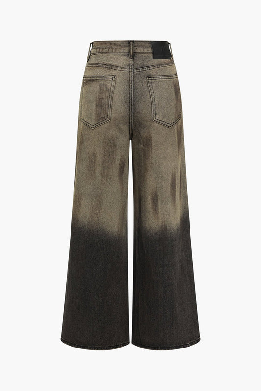Emmi | Trendige Wide Leg Ombre-Jeans