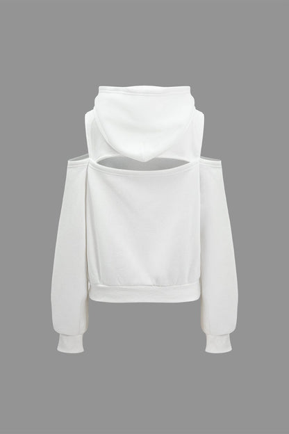 Evangeline | Sportliches Hoodie-Set mit Cut-Outs