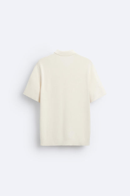 Elegantes Strickpolo mit Reißverschluss