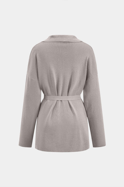 Celina | Stilvolles Strick-Zweiteiler-Set mit Taillengürtel