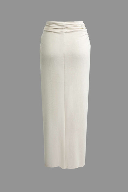 Eveline | Elegantes Zweiteiler-Set mit One-Shoulder-Top & Wickelrock