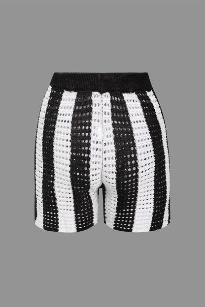 Noemi | Stylisches Häkel-Zweiteiler-Set mit Streifenmuster