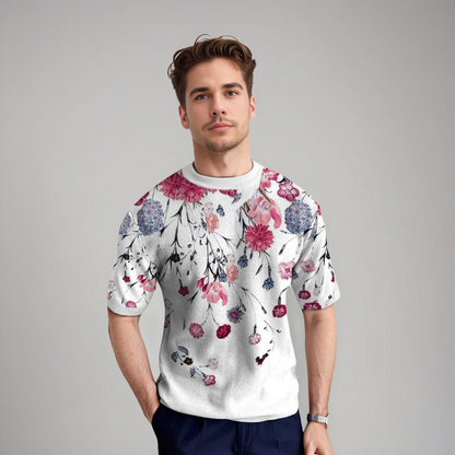 Damiano | Florales Kurzarmshirt für Herren