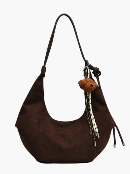 Amalia | Wildleder Boho-Chic Hobo Tasche mit verspieltem Charme
