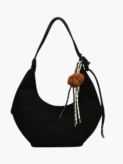 Amalia | Wildleder Boho-Chic Hobo Tasche mit verspieltem Charme