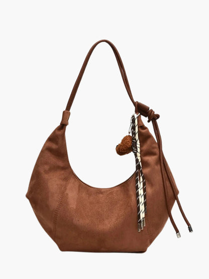 Amalia | Wildleder Boho-Chic Hobo Tasche mit verspieltem Charme