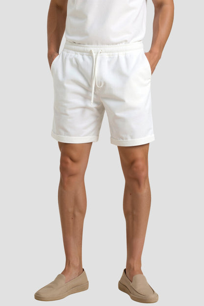 Herren-Shorts in Beige mit Kordelzug – Minimalistischer Komfort