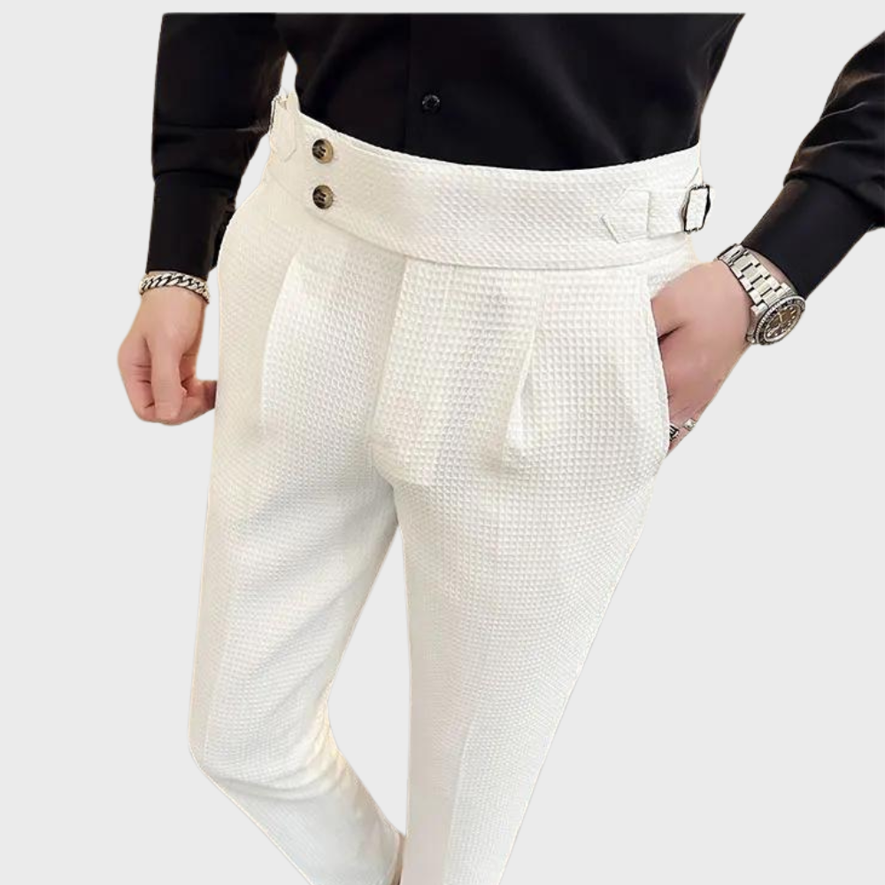 Noah | Karierte Herren Hose mit hohem Bund