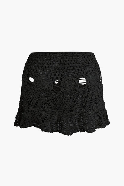 Marina | Häkel-Zweiteiler mit Crop-Top & Minirock
