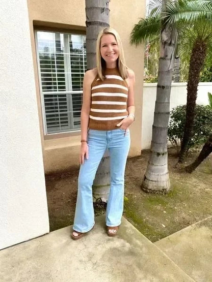 High-Waist Schlagjeans mit Retro-Flair und zeitlosem Schnitt