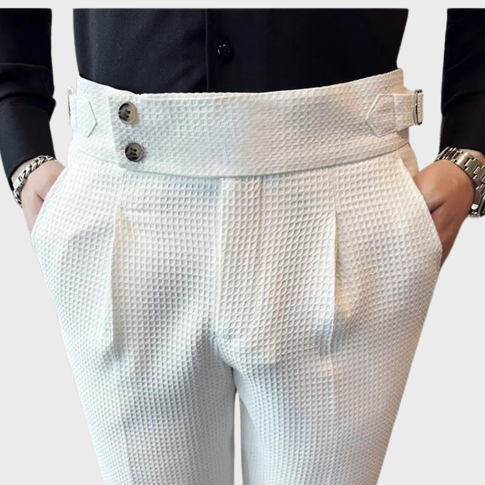Noah | Karierte Herren Hose mit hohem Bund