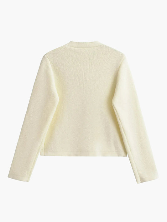 Pia | Klassische Strickjacke mit Taschen-Details