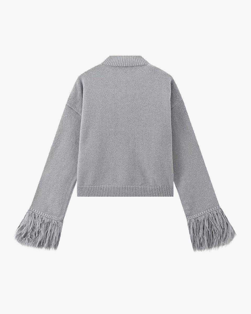 Manon | Strickjacke mit Knöpfen und Federärmeln