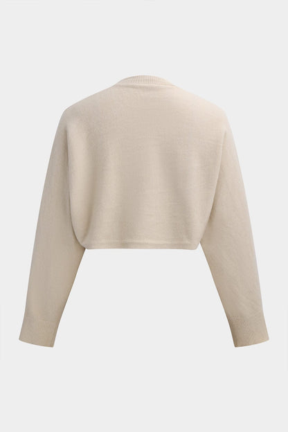 Shira | Strick-Zweiteiler-Set mit Crop-Pullover & Figurbetontem Kleid