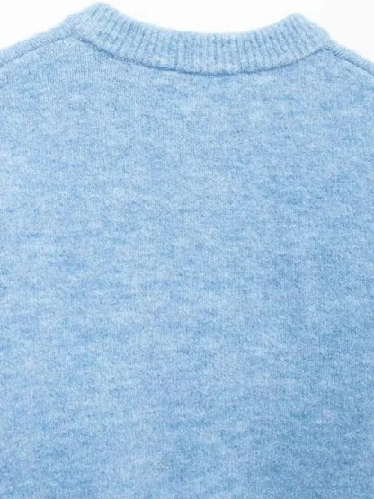 Milena | Verkürzter Strick-Cardigan mit Knopfleisten-Design