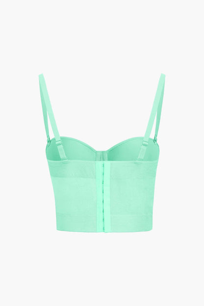 Ida | Figurbetontes Bustier-Top mit Bügel-Cups und transparenter Mesh-Struktur