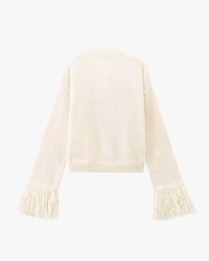 Manon | Strickjacke mit Knöpfen und Federärmeln