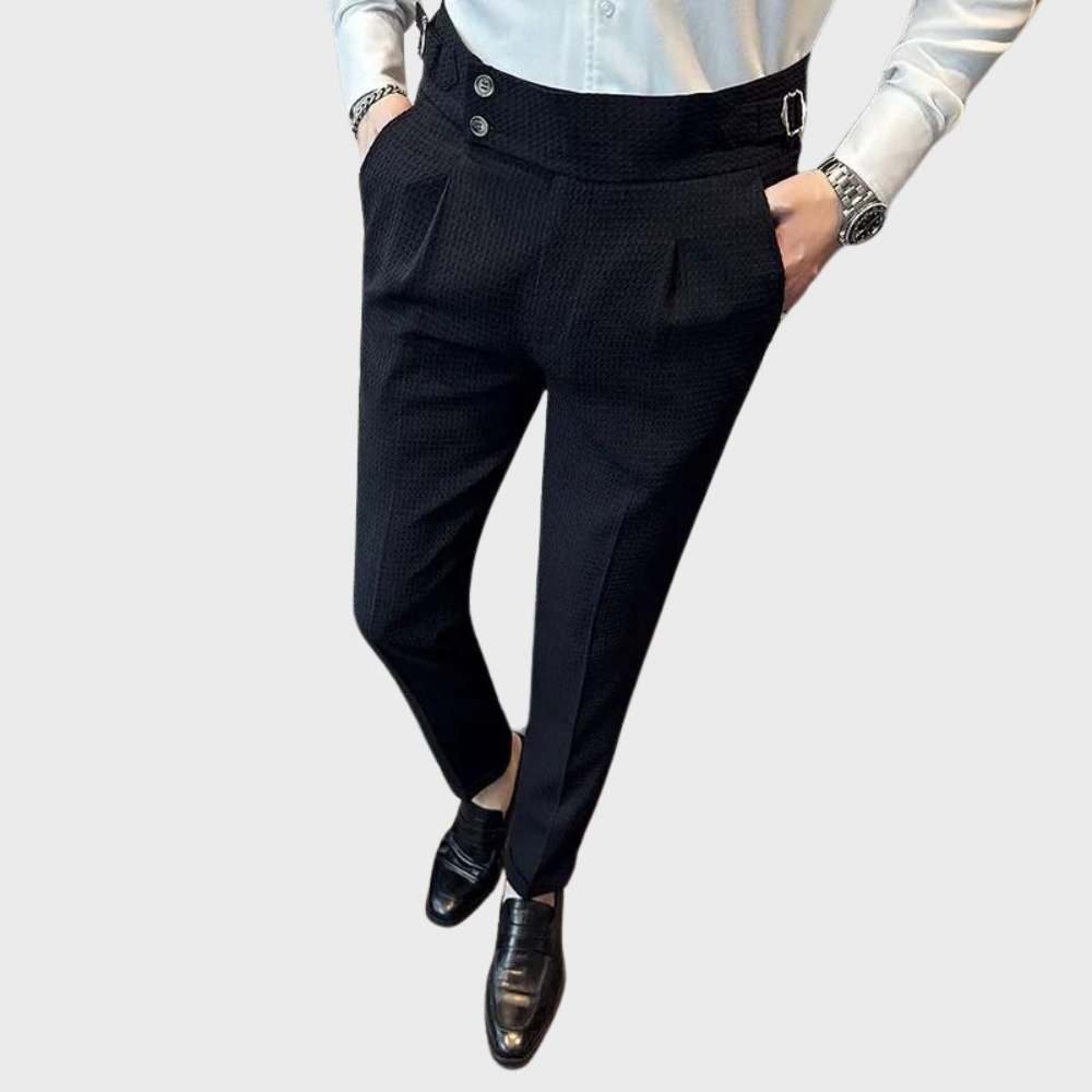 Noah | Karierte Herren Hose mit hohem Bund