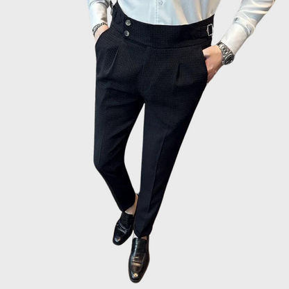 Noah | Karierte Herren Hose mit hohem Bund
