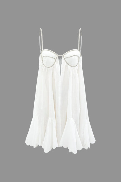 Sophia | Glamouröses Mini-Kleid mit Kristall-Trägern – Feminin & stilvoll für besondere Anlässe