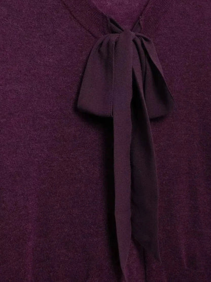 Minna | Strickjacke mit Krawattenausschnitt und Taschen