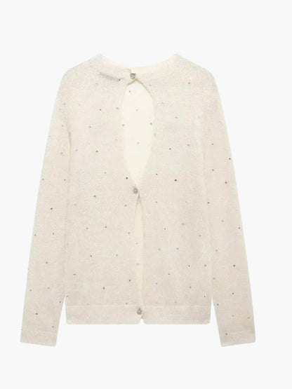 Nadine | Verschönerte Strickjacke mit Knopfleiste