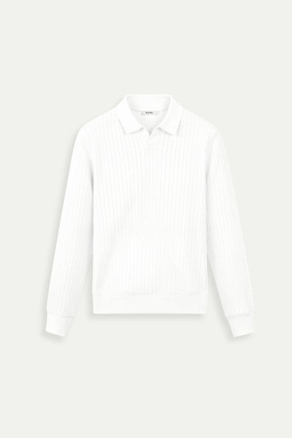 Minimalistisches Strick-Poloshirt | Eleganz & Komfort in Perfektion