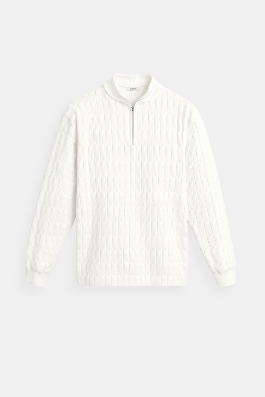 Liam | Klassischer Strickpullover mit Reißverschluss – Eleganter & Warmer Winterstil