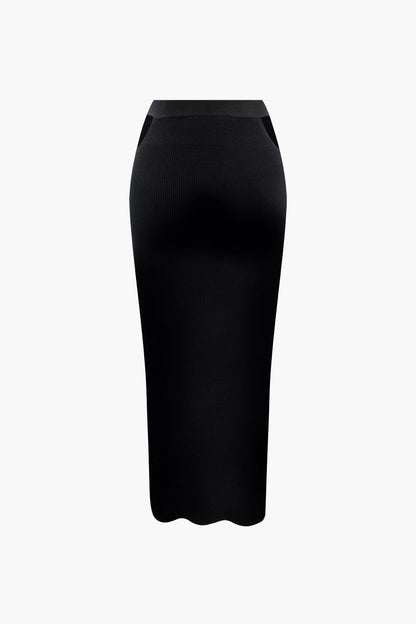 Luana | Elegantes Strick-Zweiteiler-Set mit Gürtel