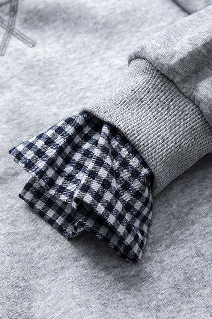 Elsa | Zweiteiliges Sweat-Set mit karierten Details