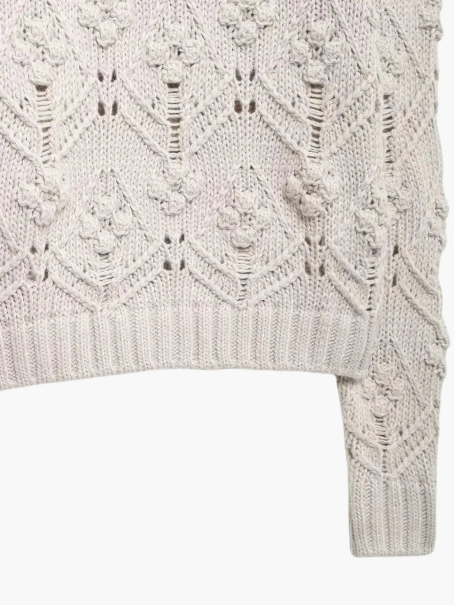 Delia | Modischer Damenpullover aus Zopfmuster