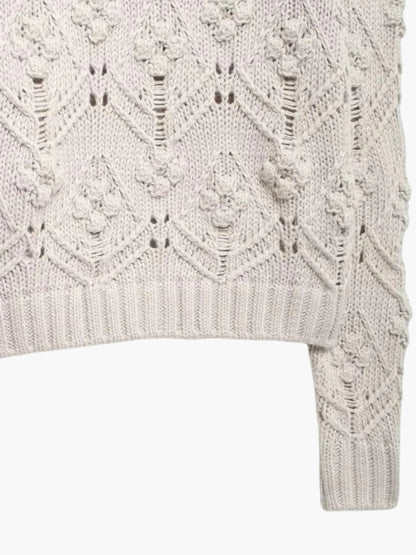 Delia | Modischer Damenpullover aus Zopfmuster